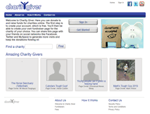 Tablet Screenshot of charitygiver.com